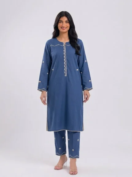 2 Piece Embroidery Suit