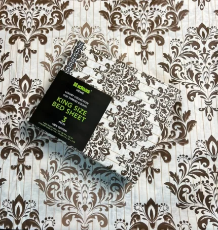 Gul Ahmed King Size Bed Sheet 3 Piece