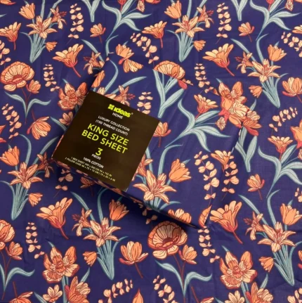 Gul Ahmed King Size Bed Sheet 3 Piece