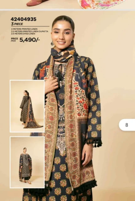 3 Piece Printed Lawn