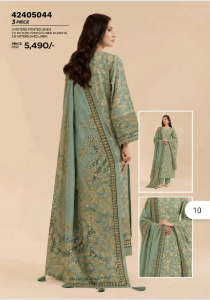 3 Piece Printed Lawn