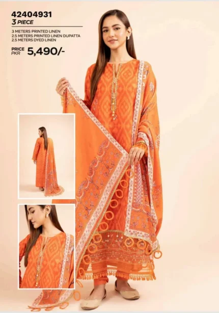 3 Piece Printed Lawn